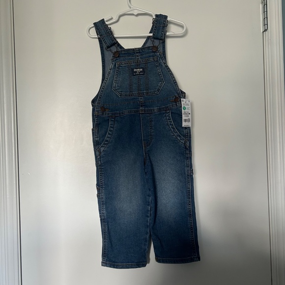 OshKosh B’gosh Blue Denim Carpenter Style Overalls - Picture 3 of 11